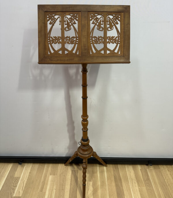 Antiker Notenständer aus Holz im Jugendstil (um 1900)