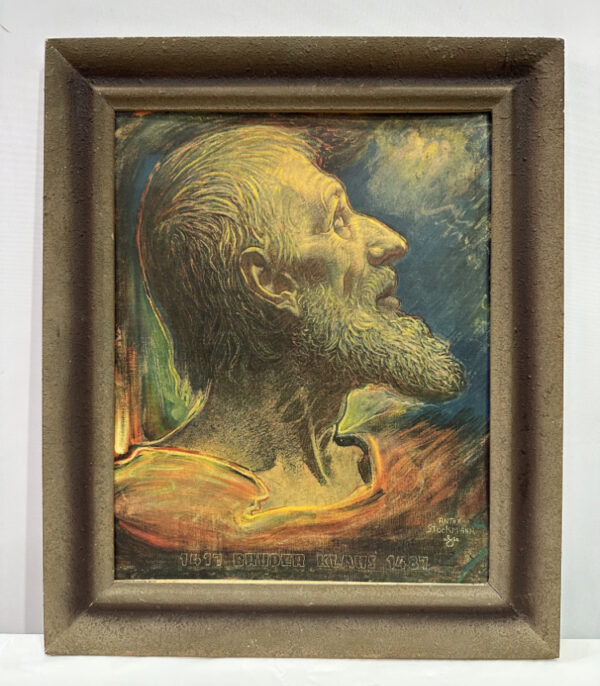 Kunstdruck „Bruder Klaus“ nach Anton Stockmann, um 1920