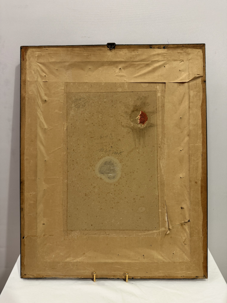 Öldruck "Das Unbefleckte Herz Maria"– um 1900 im Originalrahmen – Bild 7