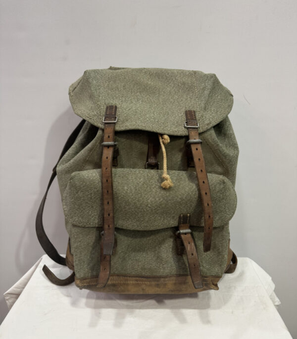 Vintage Schweizer Militär "Pfeffer und Salz" Rucksack ca. 1950er