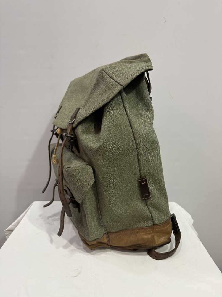 Vintage Schweizer Militär "Pfeffer und Salz" Rucksack ca. 1950er – Bild 2