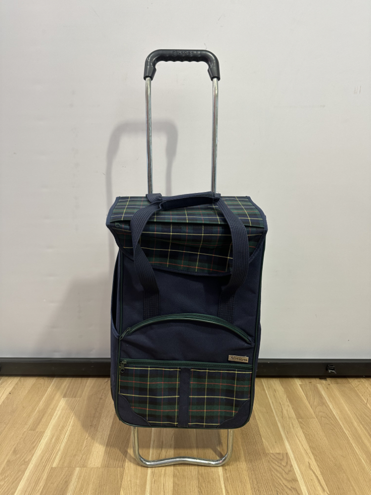 Einkaufstrolley Andersen mit Karomuster und Klappgestell