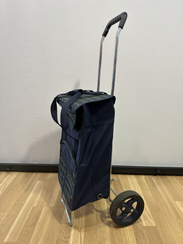 Einkaufstrolley Andersen mit Karomuster und Klappgestell – Bild 2