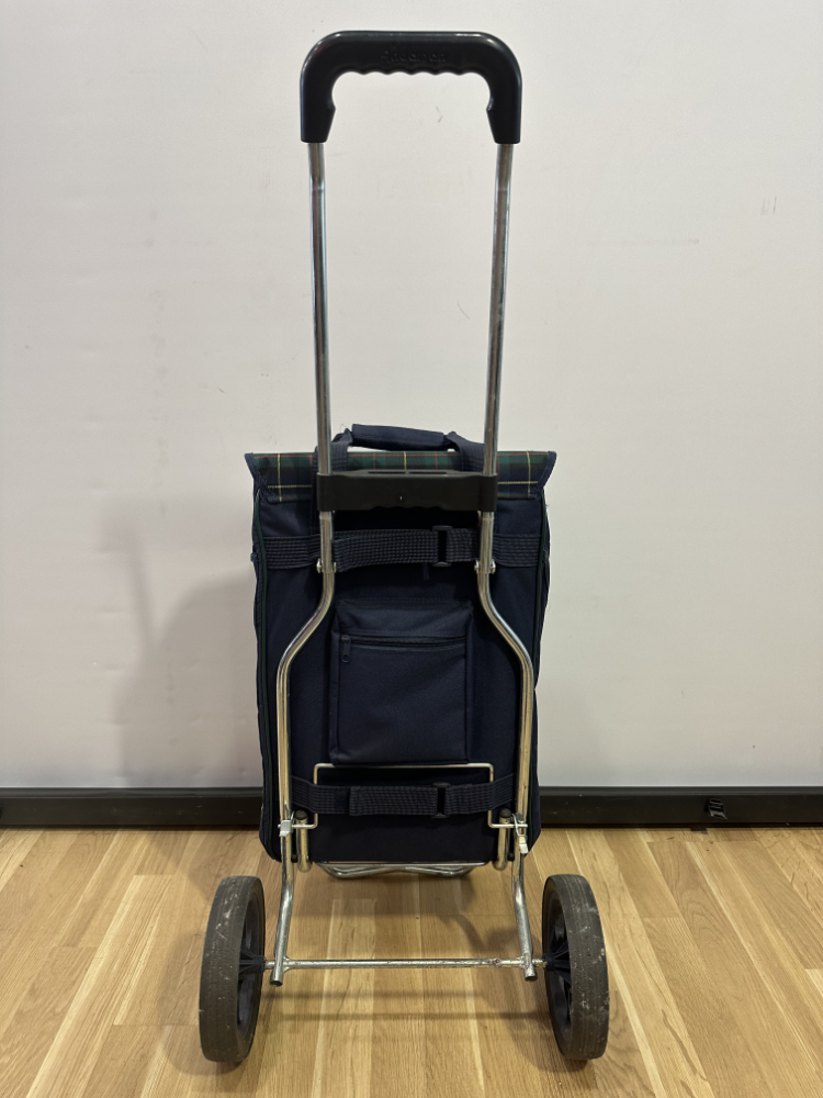 Einkaufstrolley Andersen mit Karomuster und Klappgestell – Bild 3