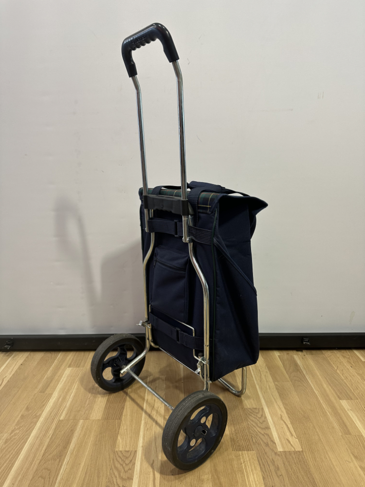 Einkaufstrolley Andersen mit Karomuster und Klappgestell – Bild 4