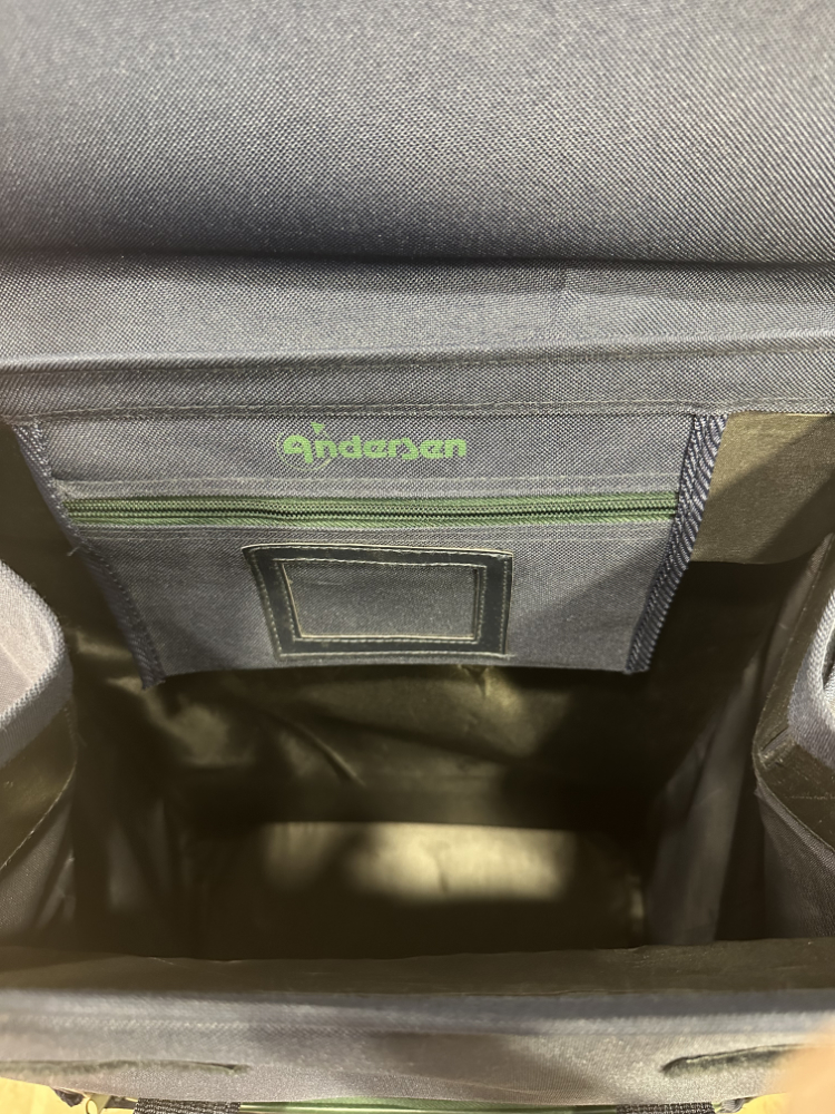 Einkaufstrolley Andersen mit Karomuster und Klappgestell – Bild 5