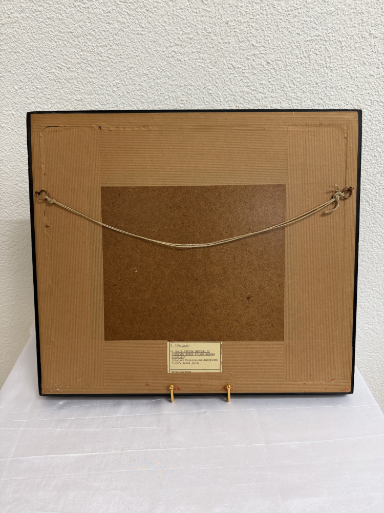 Antike maritime Aquarellzeichnung „A Small Cutter Beating to Windward under Double Reefed Mainsail“ (1833) – Bild 9