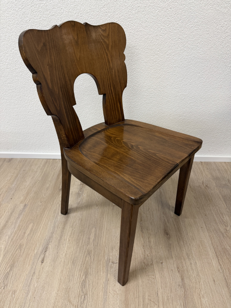 Vintage Horgen-Glarus Schweizer Beizstuhl 6er-Set aus Massivholz, ca. 1950er bis 1970er Jahre – Bild 2