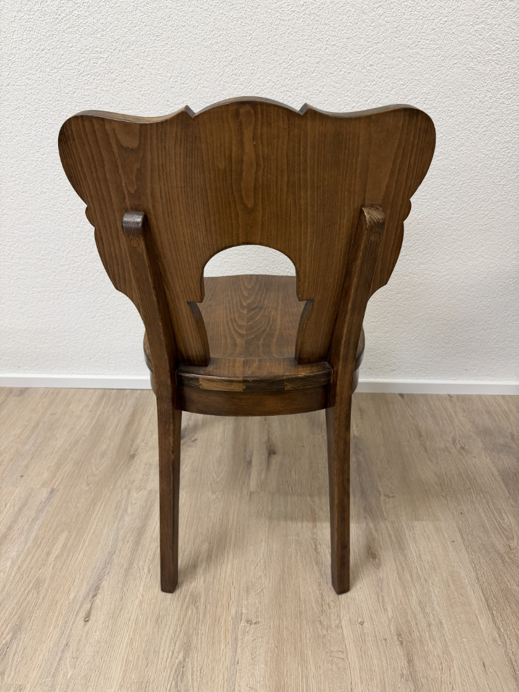 Vintage Horgen-Glarus Schweizer Beizstuhl 6er-Set aus Massivholz, ca. 1950er bis 1970er Jahre – Bild 4