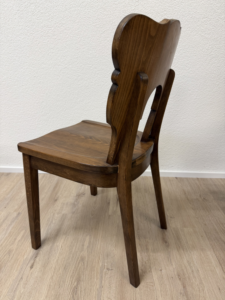 Vintage Horgen-Glarus Schweizer Beizstuhl 6er-Set aus Massivholz, ca. 1950er bis 1970er Jahre – Bild 5