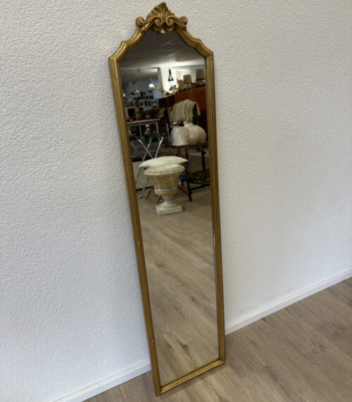 Vintage Wandspiegel mit vergoldetem Holzrahmen im Barockstil, ca. 1960er-1970er Jahre