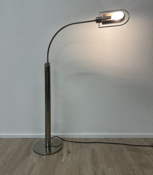 Vintage Design Stehleuchte Florian Schulz EXE aus Metall, ca. 1980er Jahre