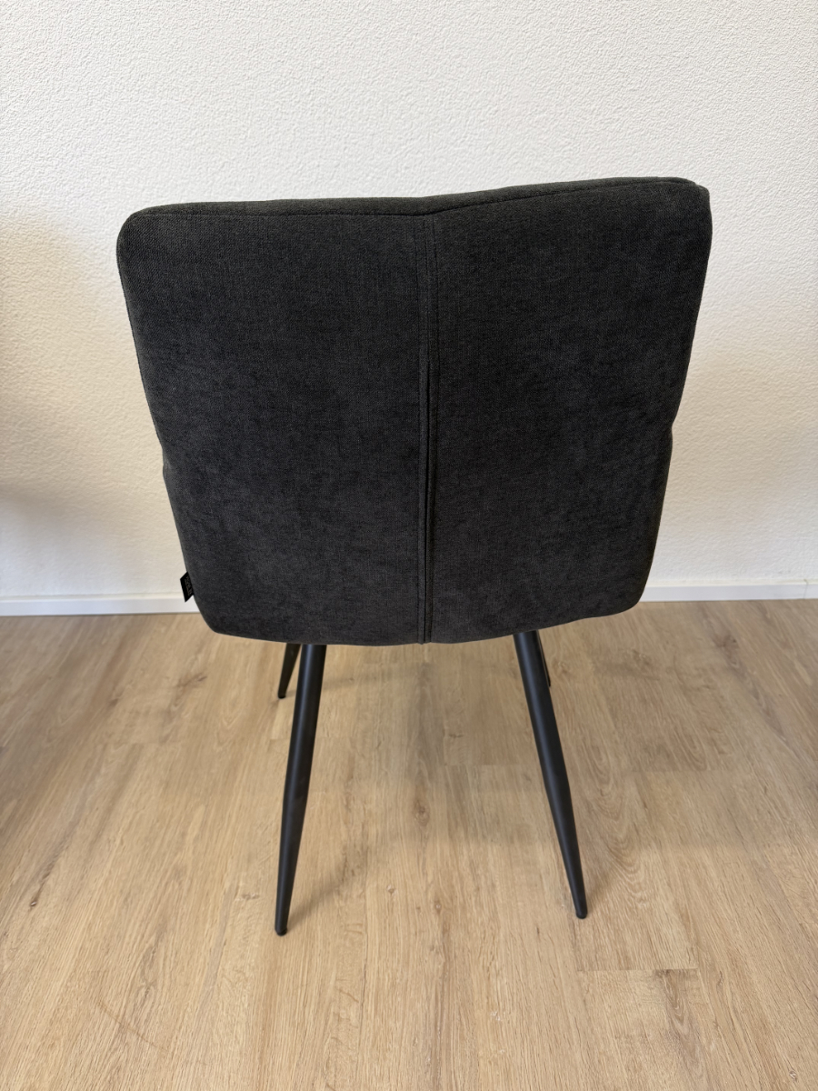 4er-Set Hom`in Armlehnstuhl Webstoff Anthrazit – Bild 8
