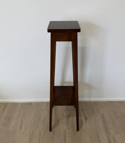 Vintage Pflanzenständer aus Massivholz im minimalistischen Stil, Höhe 116 cm