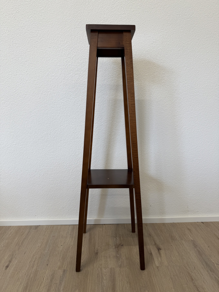 Vintage Pflanzenständer aus Massivholz im minimalistischen Stil, Höhe 116 cm – Bild 3