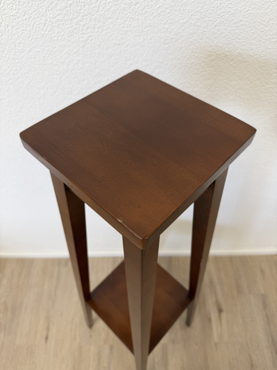 Vintage Pflanzenständer aus Massivholz im minimalistischen Stil, Höhe 116 cm – Bild 4