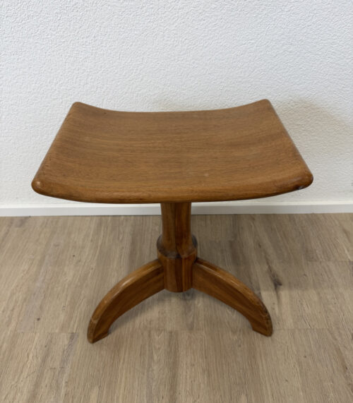 Vintage Klavierhocker höhenverstellbar aus Massivholz