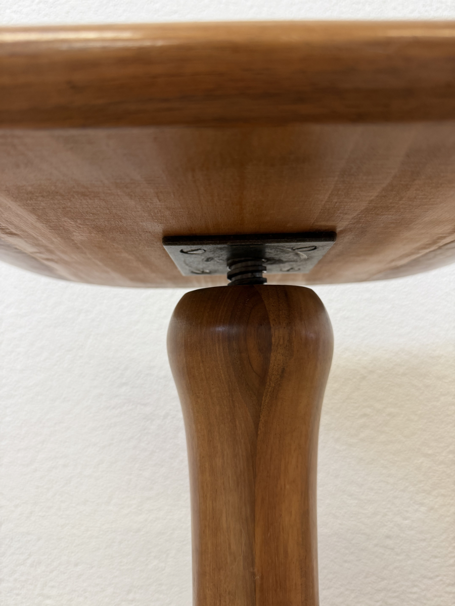 Vintage Klavierhocker höhenverstellbar aus Massivholz – Bild 5