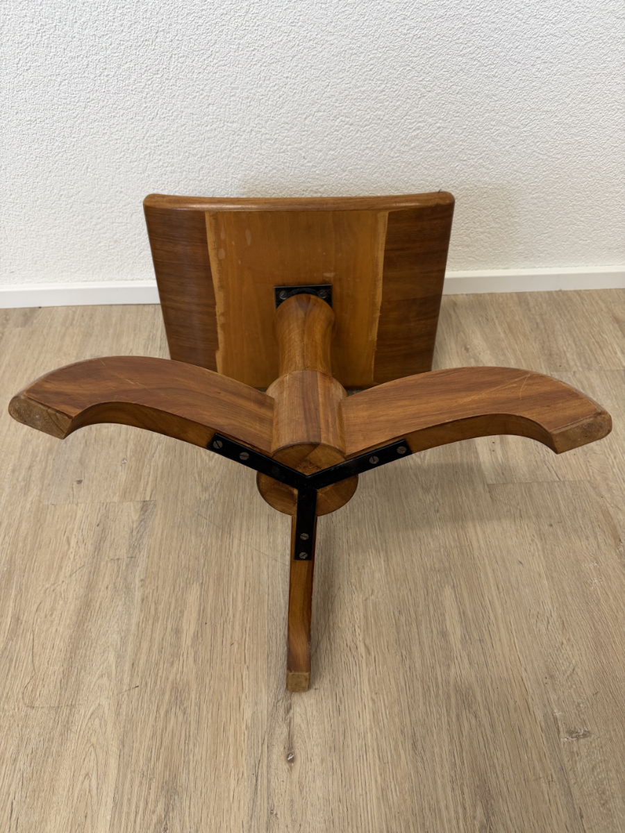 Vintage Klavierhocker höhenverstellbar aus Massivholz – Bild 6