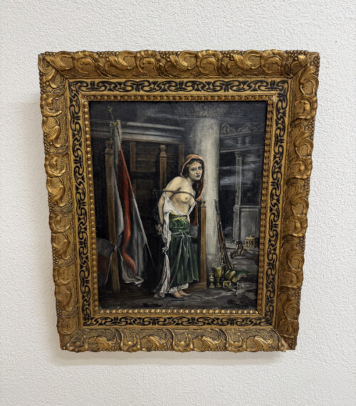 Historisches Öl-Gemälde 1944 signiert A. Künzli, allegorische Figurenszene