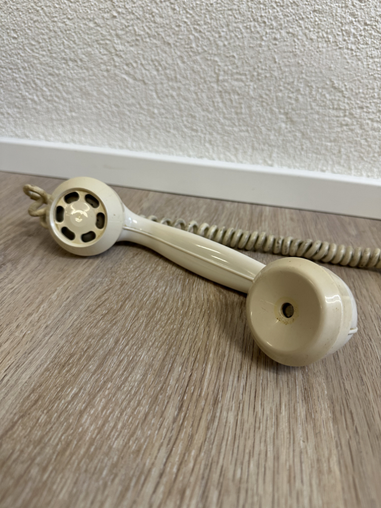 Vintage Mid Century Wählscheibentelefon "Electrona" in Creme (ca. 1960er Jahre) – Bild 8