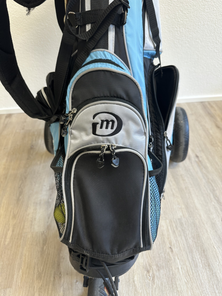 Golf Set mit Standbag, Trolley, Schlägern, Bällen und Zubehör – Bild 2