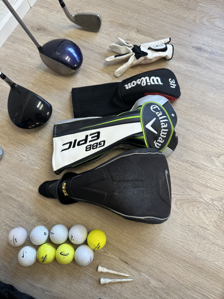 Golf Set mit Standbag, Trolley, Schlägern, Bällen und Zubehör – Bild 10