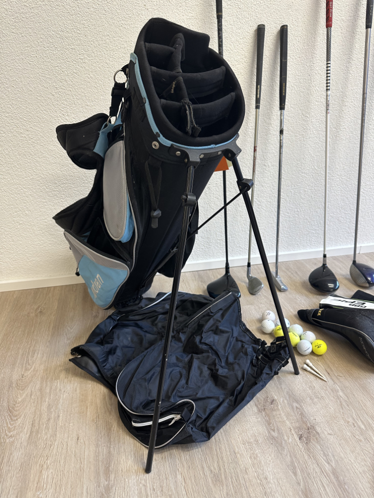 Golf Set mit Standbag, Trolley, Schlägern, Bällen und Zubehör – Bild 13
