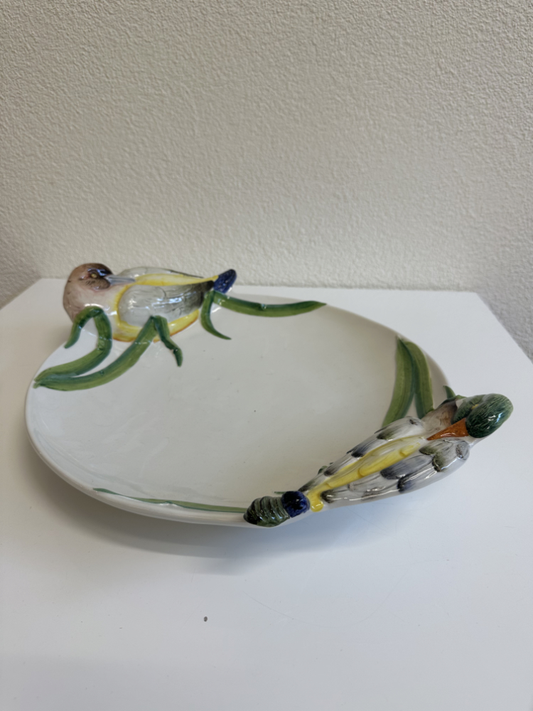 Vintage Keramik Schale mit Entenmotiven im Jagdstil, ca. 1960er-1970er Jahre – Bild 2