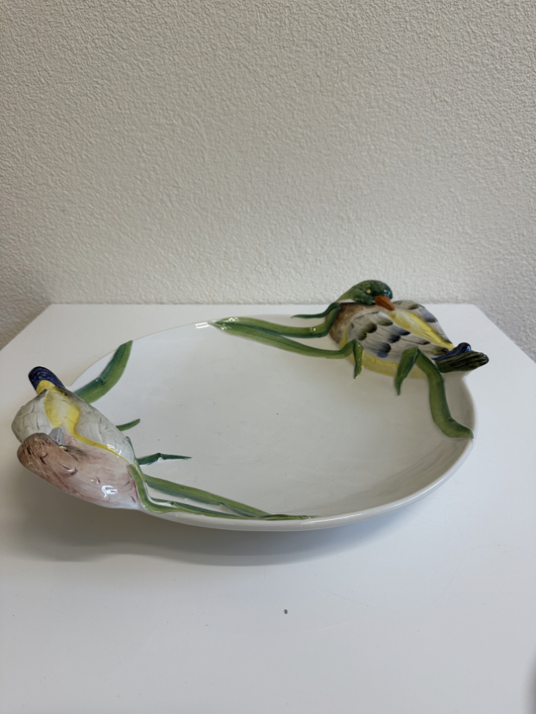 Vintage Keramik Schale mit Entenmotiven im Jagdstil, ca. 1960er-1970er Jahre – Bild 3