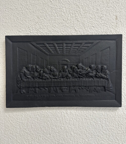 Religiöses Wandrelief aus Kunststein „Das letzte Abendmahl“ (ca. 20. Jahrhundert)