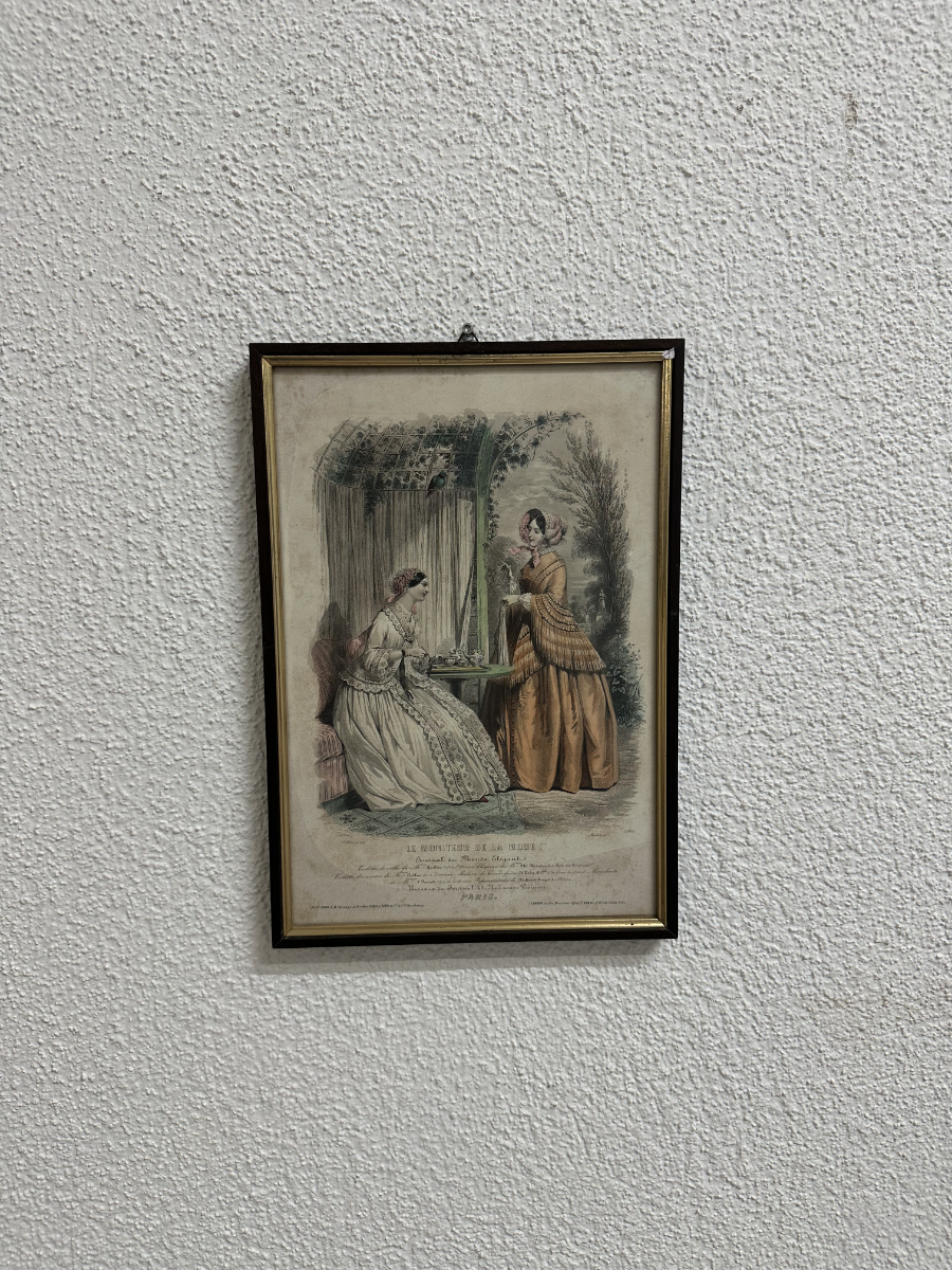 Antiker Mode-Stich "Le Moniteur de la Mode", Paris, 19. Jahrhundert