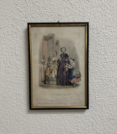Antiker Mode-Stich "Le Moniteur de la Mode", Paris