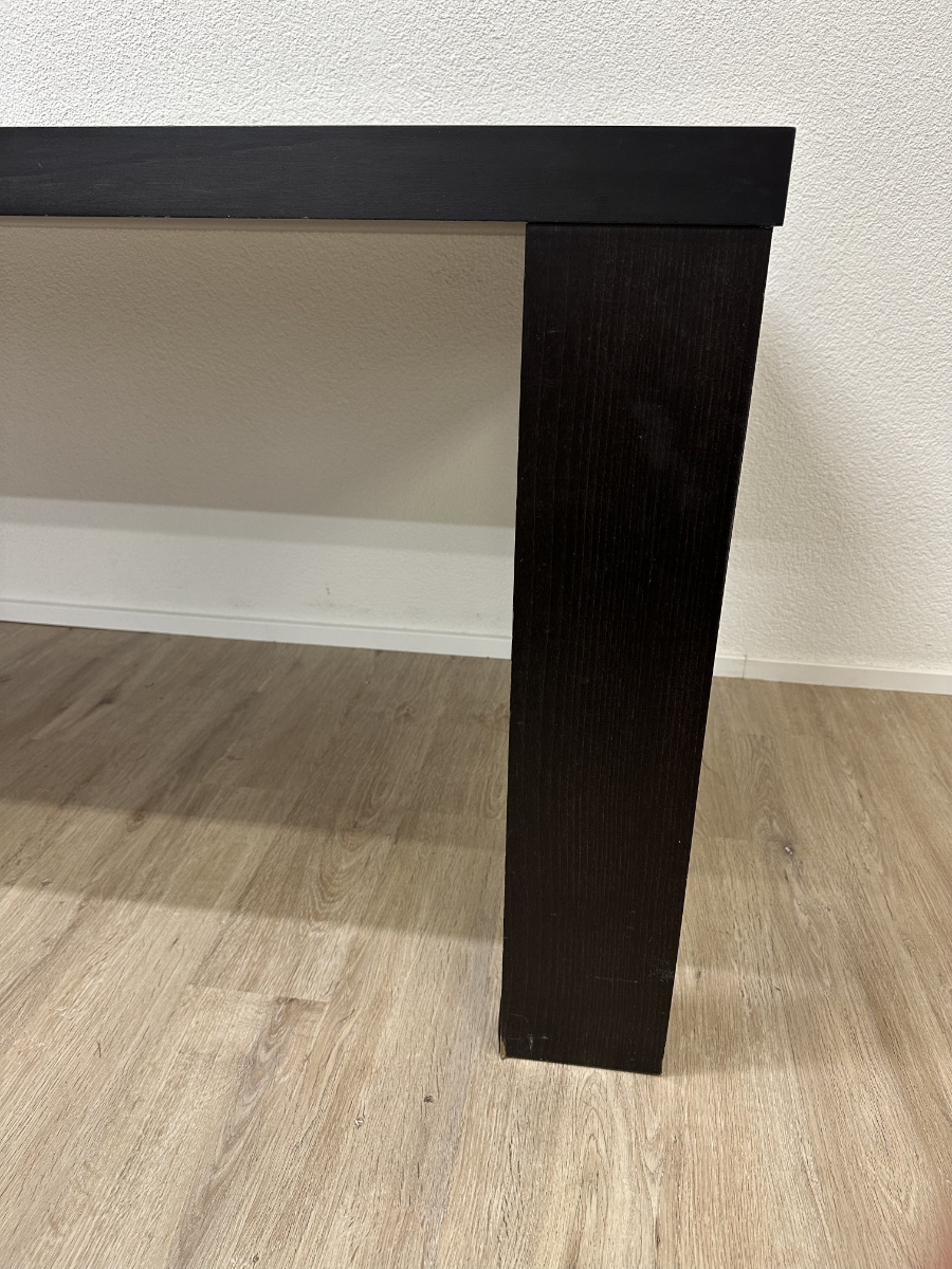 Moderner Tisch in Dunkelbraun Schwarz, rechteckig und zeitlos – Bild 6