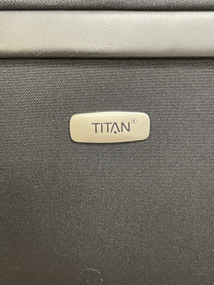 Titan Reise Koffer Trolley schwarz, Stoffkoffer mit Rollen – Bild 6