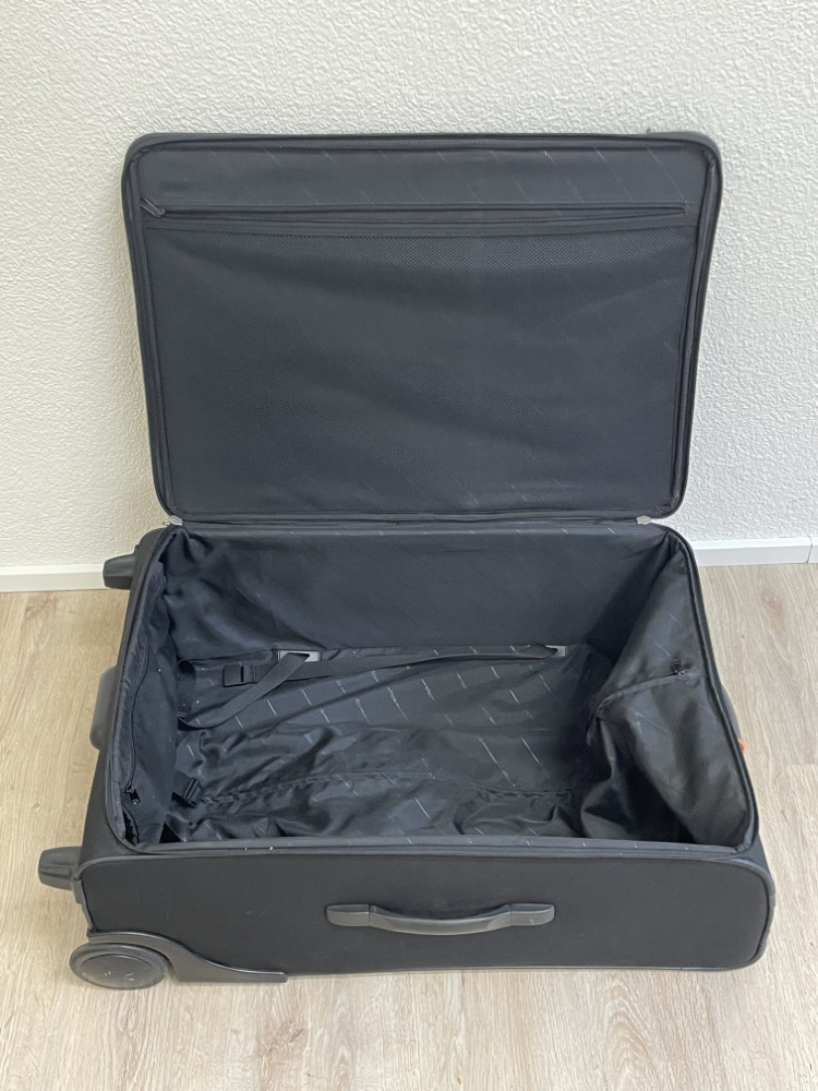 Titan Reise Koffer Trolley schwarz, Stoffkoffer mit Rollen – Bild 7