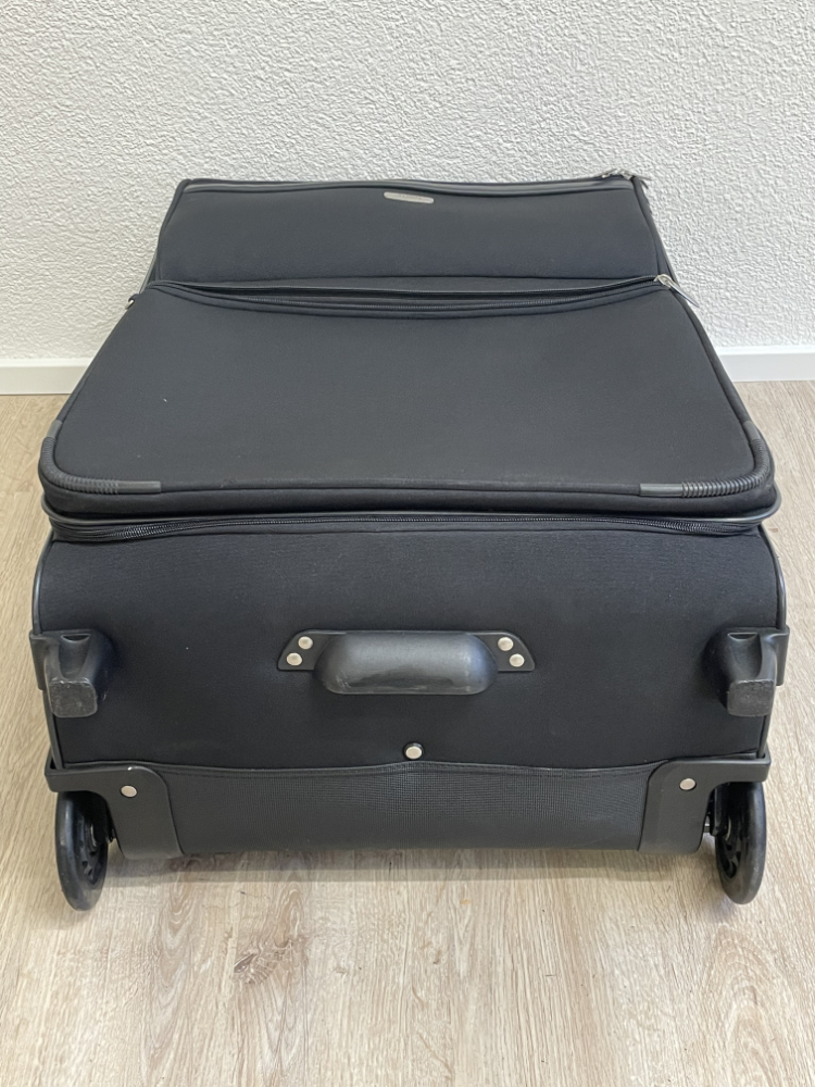 Titan Reise Koffer Trolley schwarz, Stoffkoffer mit Rollen – Bild 8