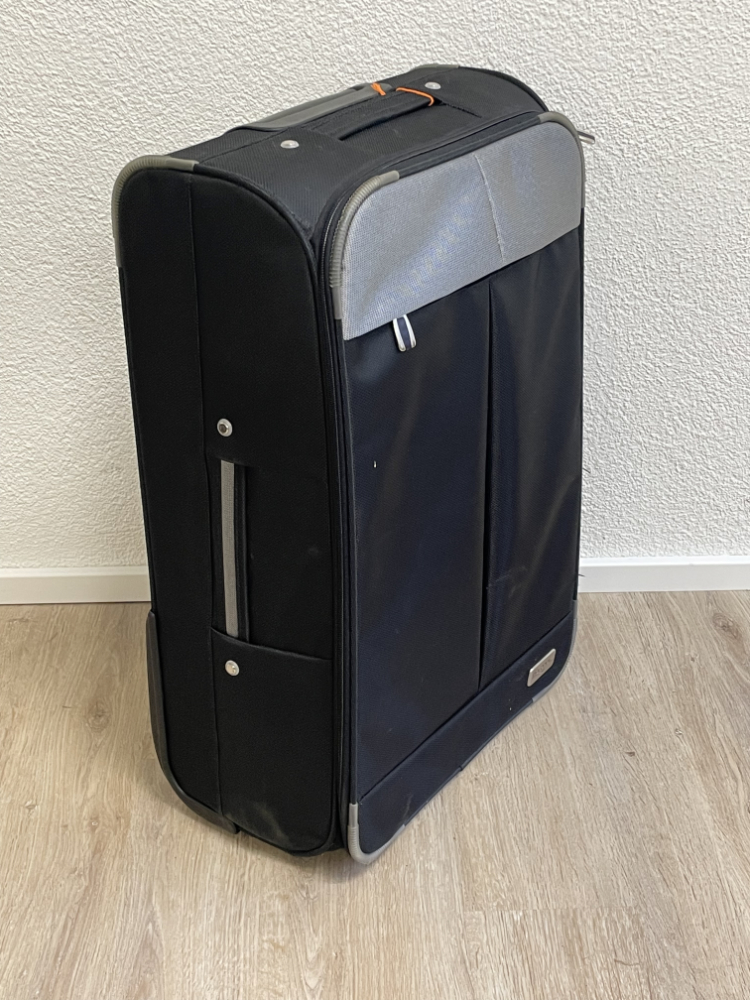 Reise Koffer Trolley "Colonial Travel" Stoffkoffer mit Rollen – Bild 3