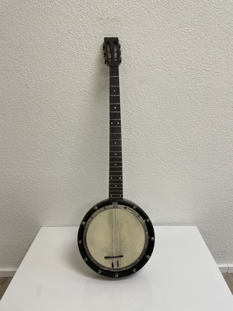 Vintage Zither-Banjo mit Fellbespannung und Originalkoffer – Bild 2
