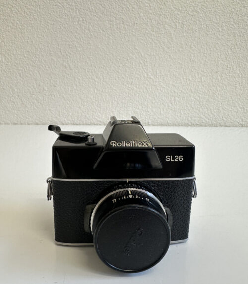 Vintage Rolleiflex SL26 Spiegelreflexkamera mit Carl Zeiss Tessar Objektiv (1970er Jahre)