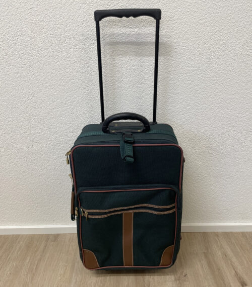 Trolley-Koffer mit Teleskopgriff aus Textil