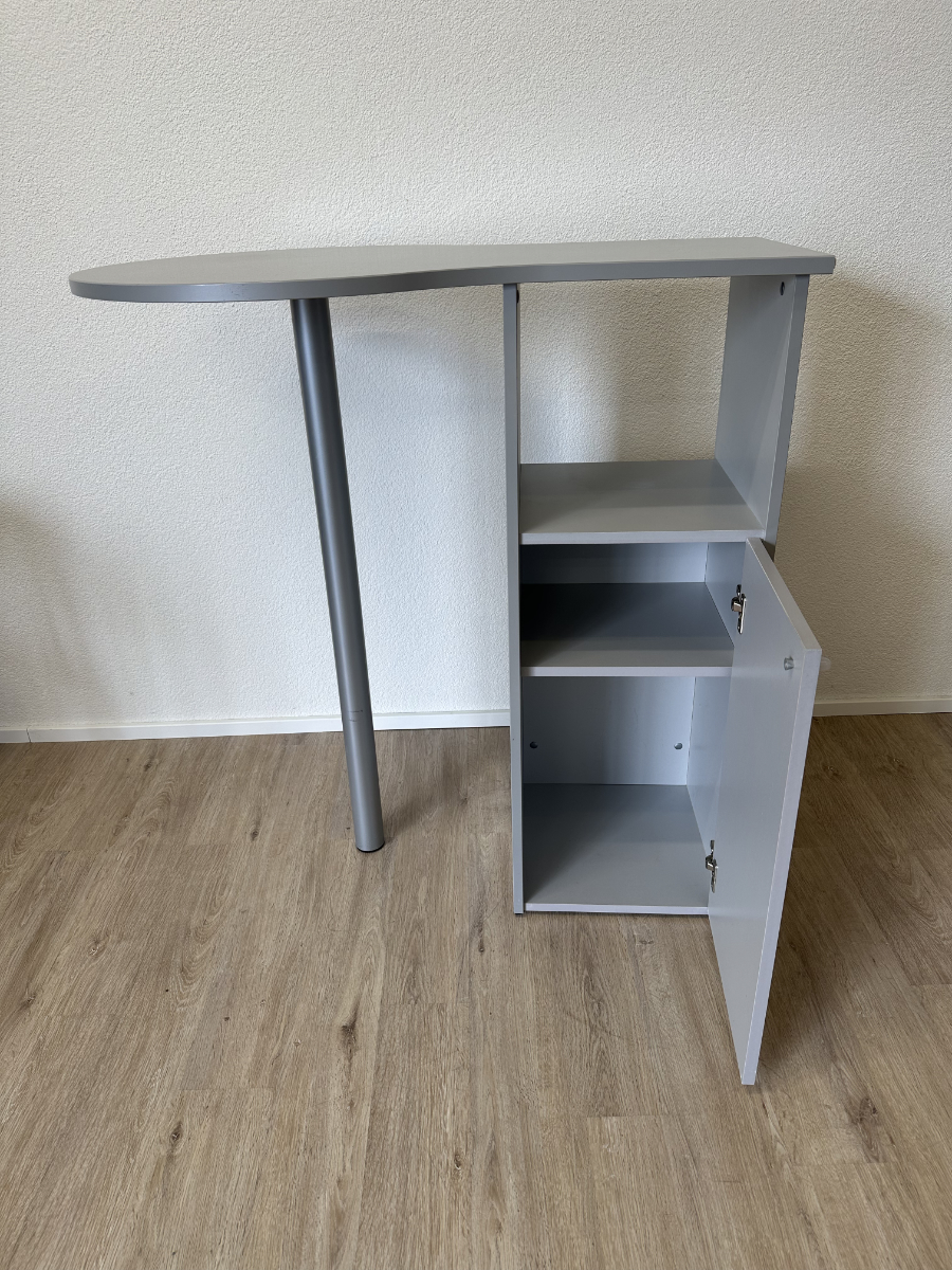 Bartisch-Set mit Stauraum und zwei Barhockern – Bild 6