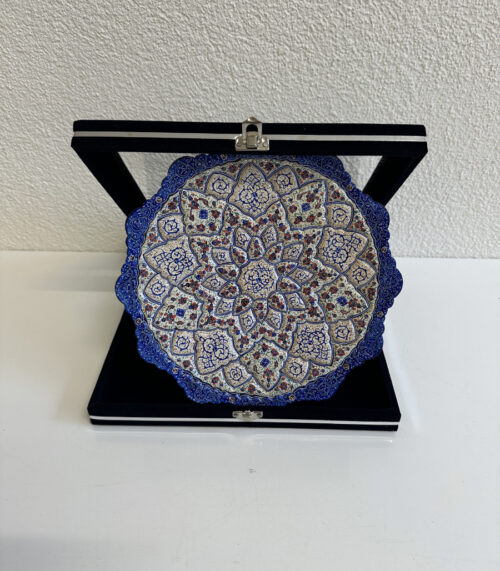 Vintage Persischer Wandteller Shiraz Esfahan mit Originalbox