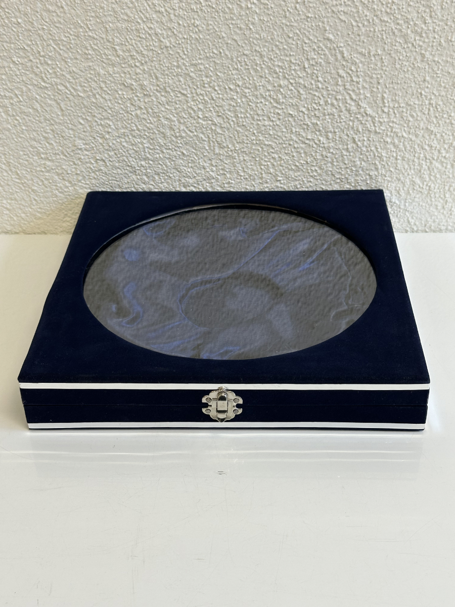 Handbemalter persischer Zierteller aus Emaille mit Originalbox von Isfahan – Bild 8