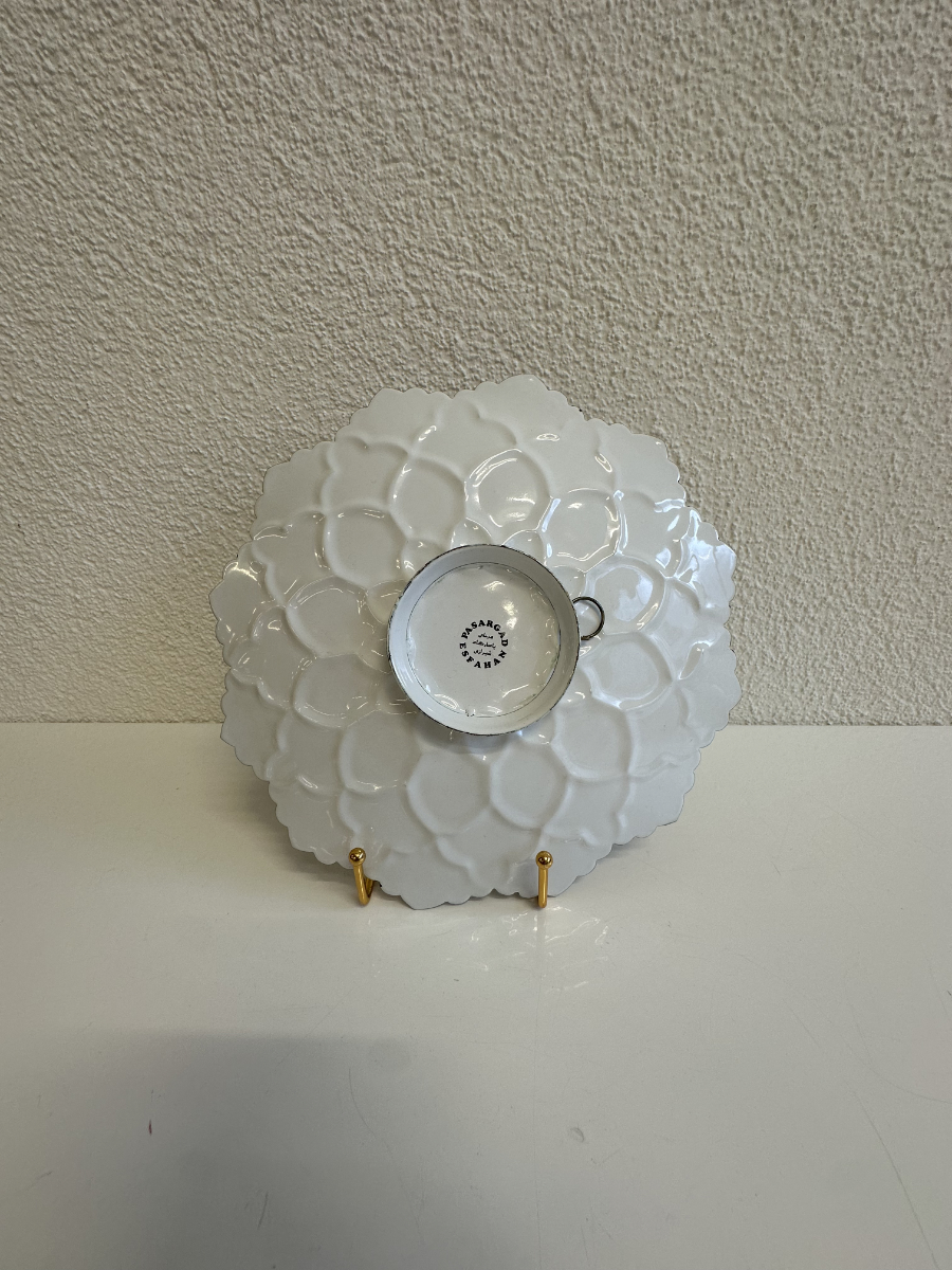 Handbemalter persischer Zierteller aus Emaille mit Originalbox von Isfahan – Bild 10