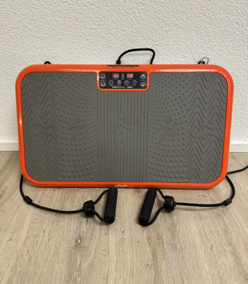 Elektrische Vibrationsplatte VibroShaper Fitnessgerät mit Trainingsseilen