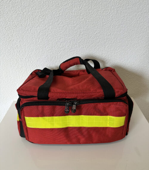 Professionelle Notfalltasche Erste Hilfe / AED Transporttasche mit Reflexstreifen