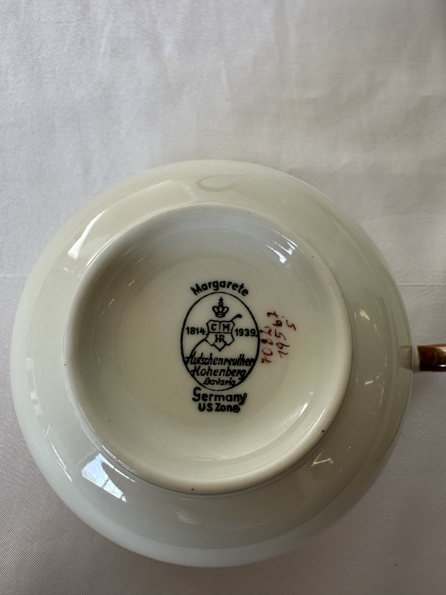 Vintage Hutschenreuther Hohenberg Porzellan Service "Margarete" (Germany US Zone) – Bild 11