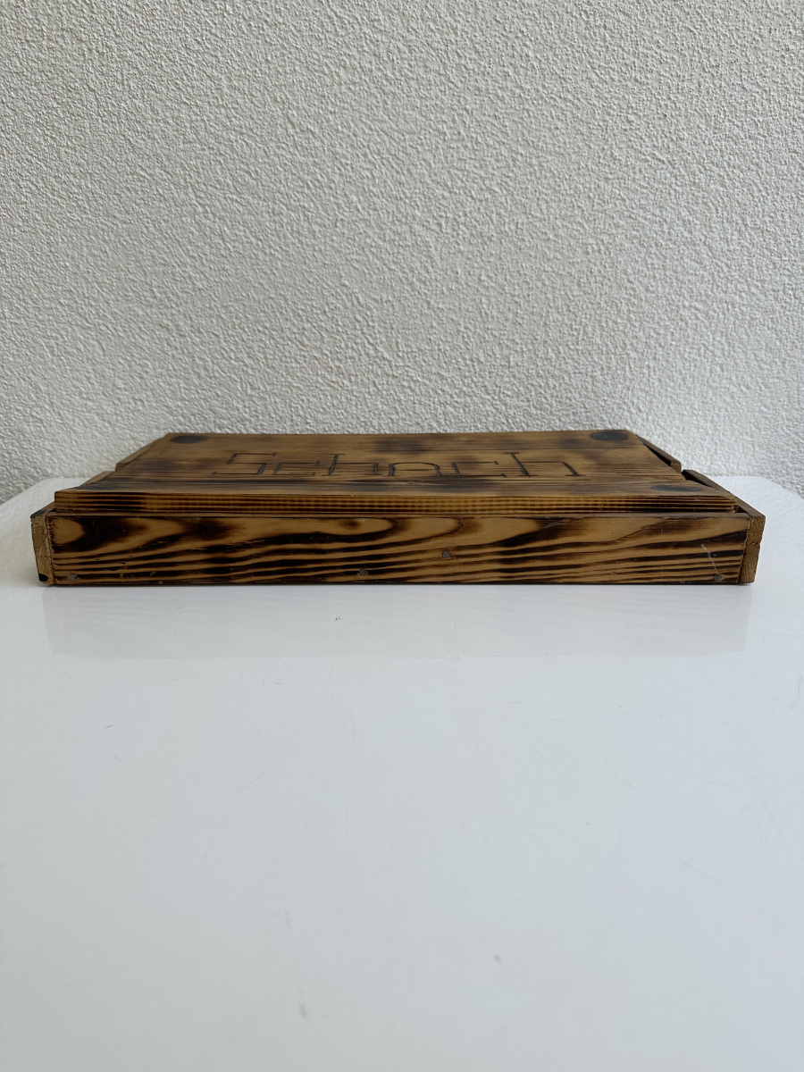 Vintage handgemachtes Schachspiel aus Massivholz – Bild 9