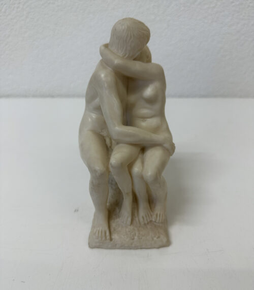 Vintage Skulptur "Le Baiser" nach Auguste Rodin, dekorative Nachbildung